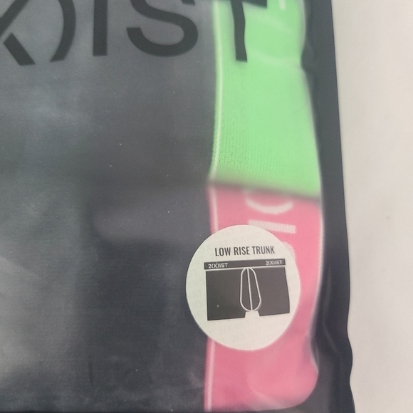 2XIST Men Sz S 100% Cotton Low Rise Trunk Brief 3-Pack Black Multicolor $39 - Picture 2 of 4